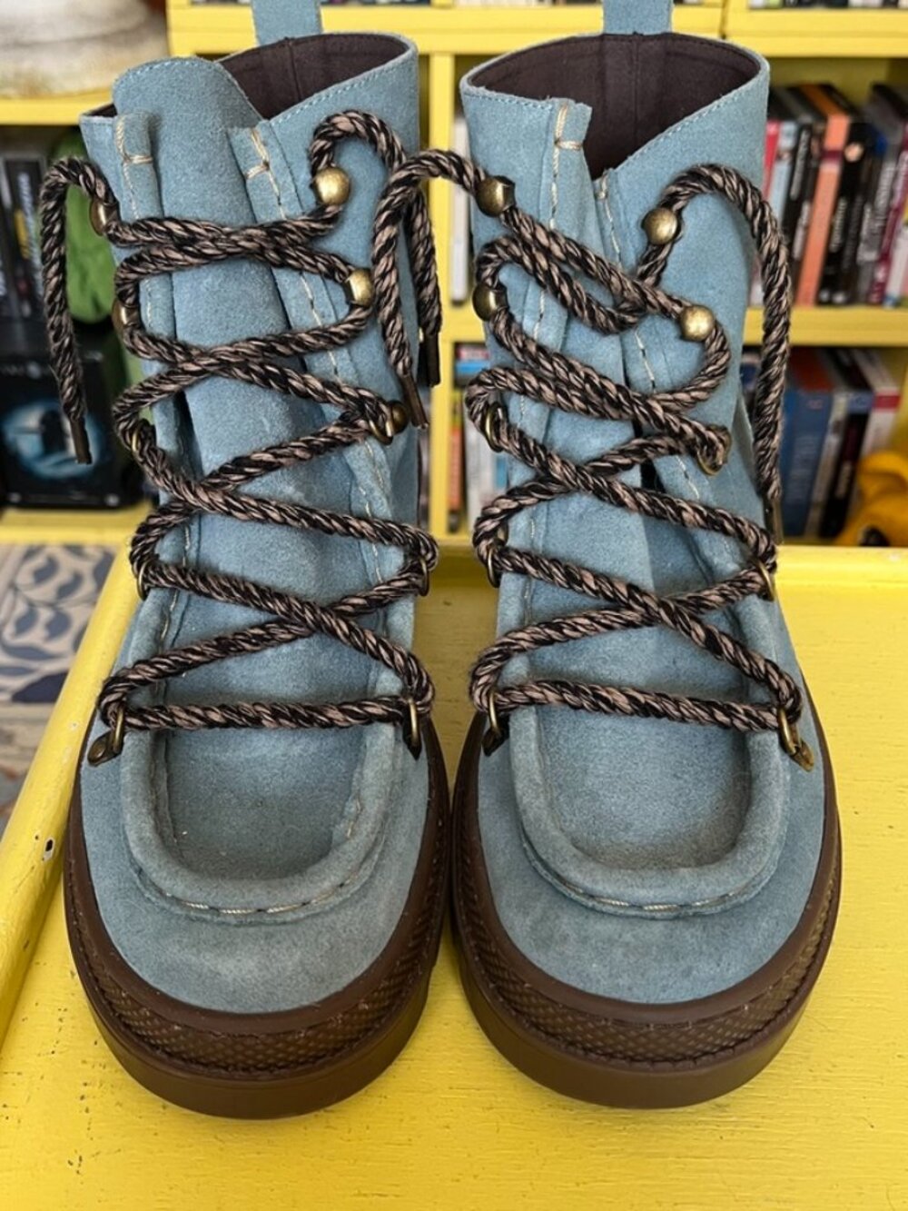 Naguisa Kaus Blue Boot EU 39 US 9 UK 6 EUC